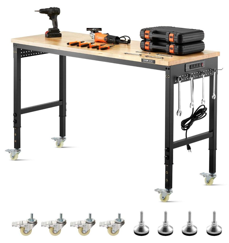 Mesa de trabajo ajustable en altura VEVOR, 121,9 cm de Imagen del producto 