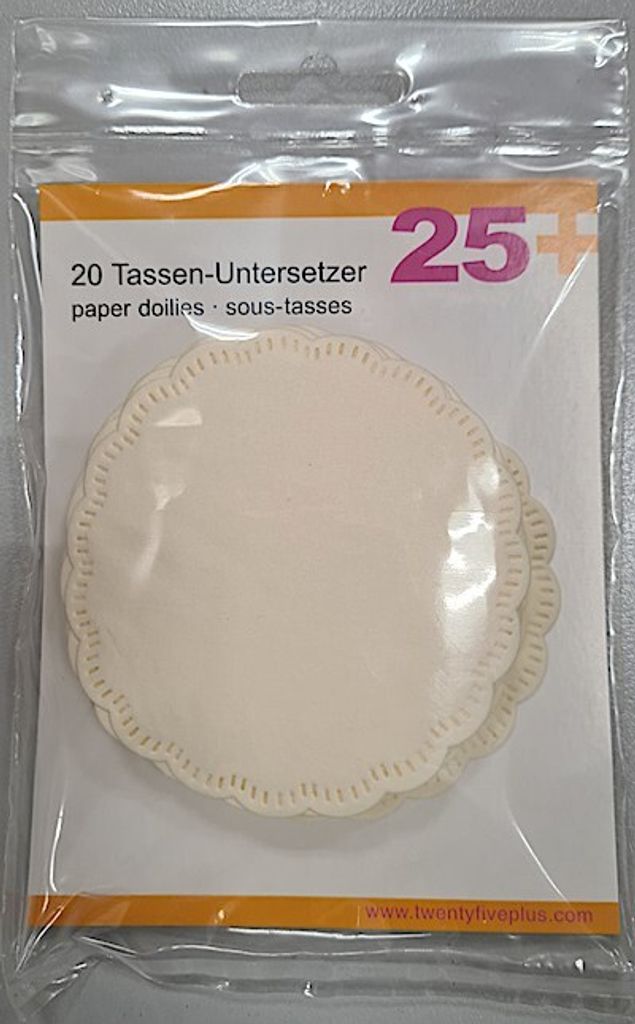 Tassendeckchen Tassen-Untersetzer 20 Stück - ein Päckchen