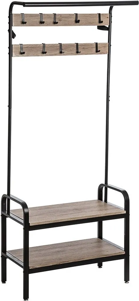 Porte-manteau sur Pied Design avec Patères Multiples pour Entrée Moderne