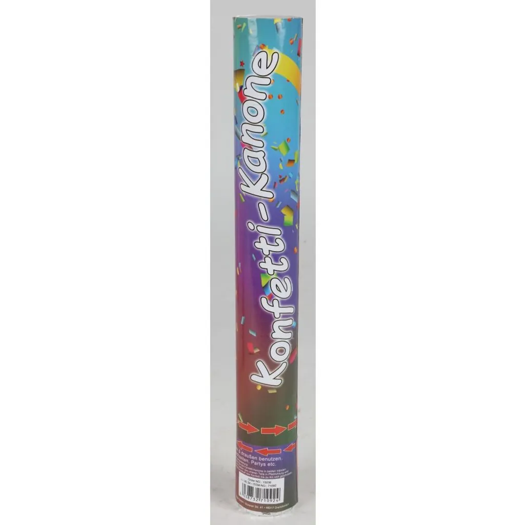 Poppers de Fête et Shooter de Confettis Multicolores de 38cm - Lot de 24