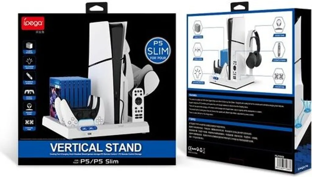 Évitez la Surchauffe PS5 avec ce Support de Charge iPega pour Manettes Noir - 6