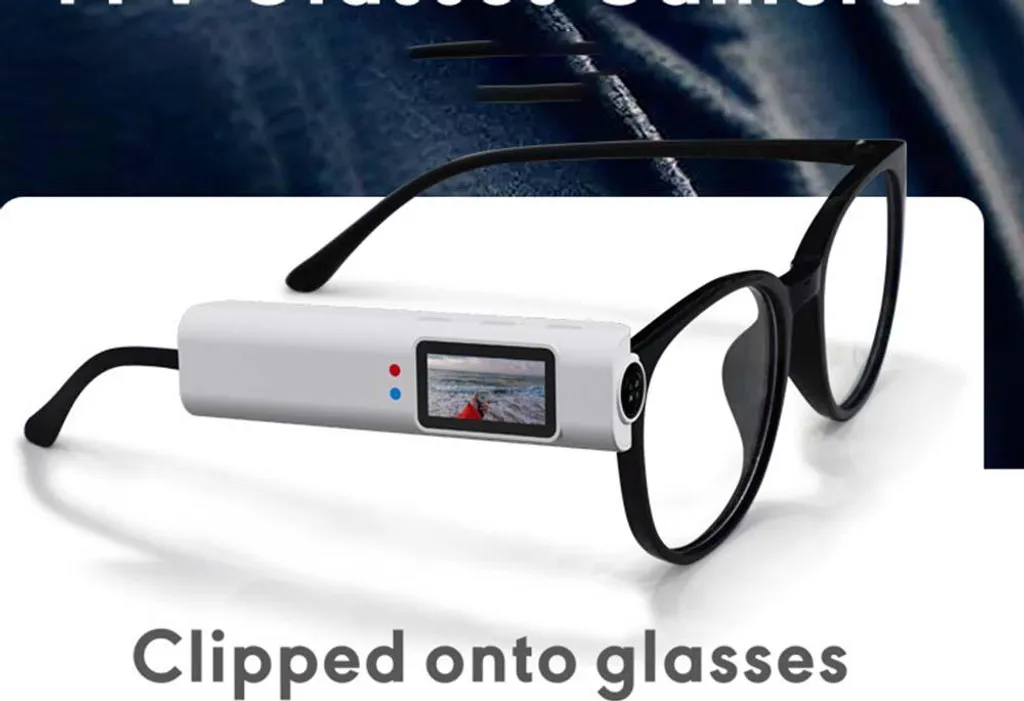 Caméra Lunettes Haute Résolution 2.7K HD avec Écran IPS et Kit Complet - 4