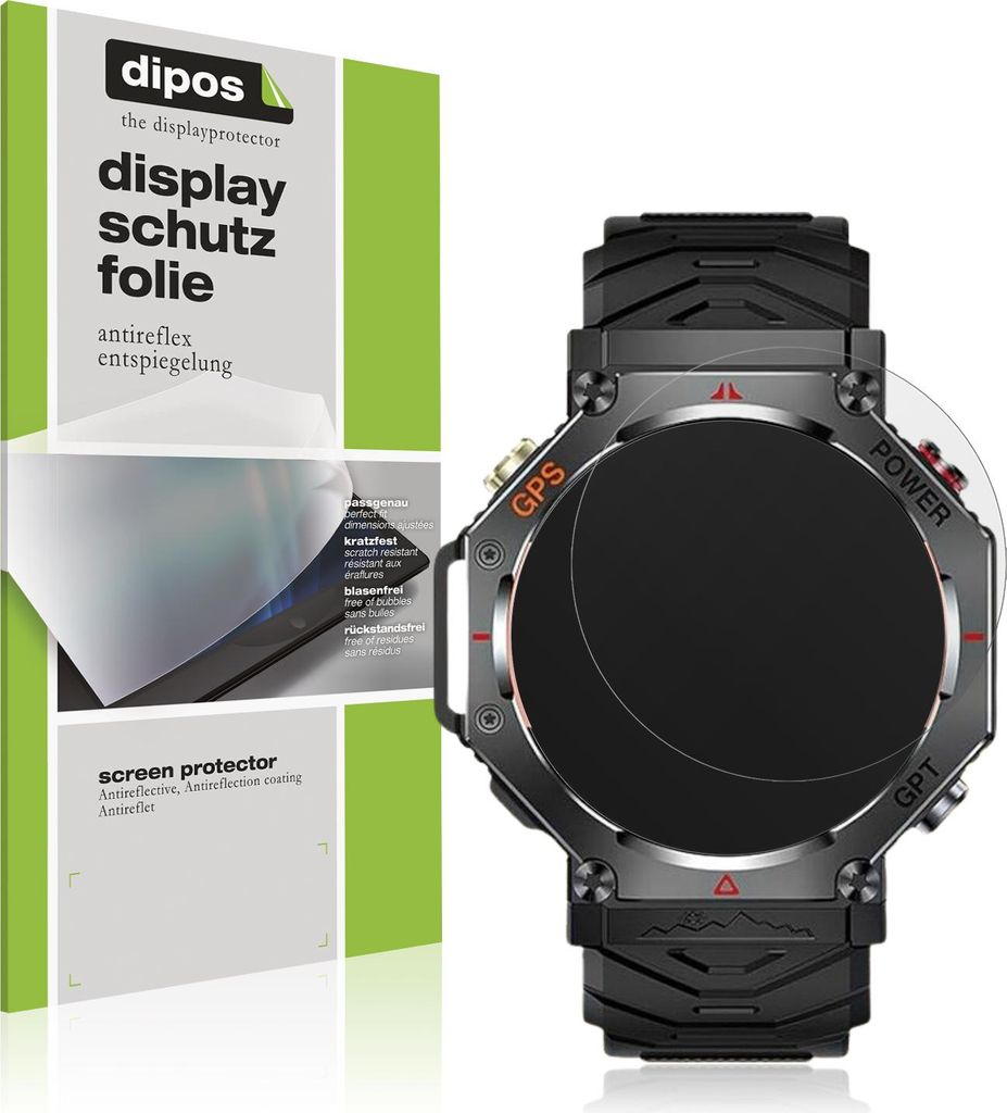 6x Schutzfolie für Rmana KC91 1.39 Zoll matt Displayschutzfolie Folie Display Schutz dipos