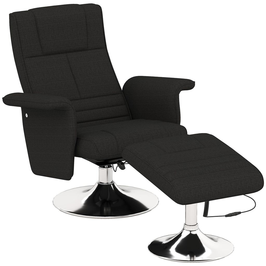 HOMCOM Massagesessel mit Fußhocker, Relaxsessel mit Produktbild 