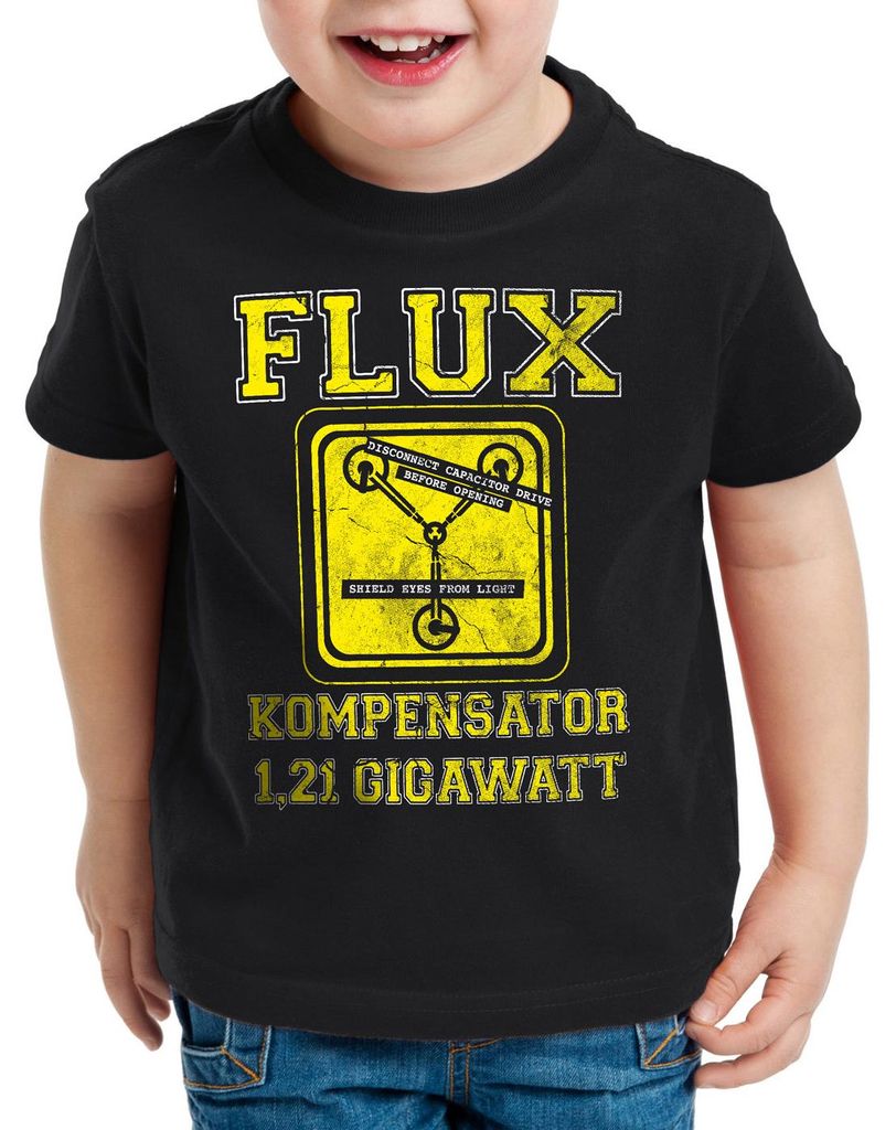 style3 Flux Kompensator Kinder T-Shirt Game Gamer Zukunft Zurück Zeitreise