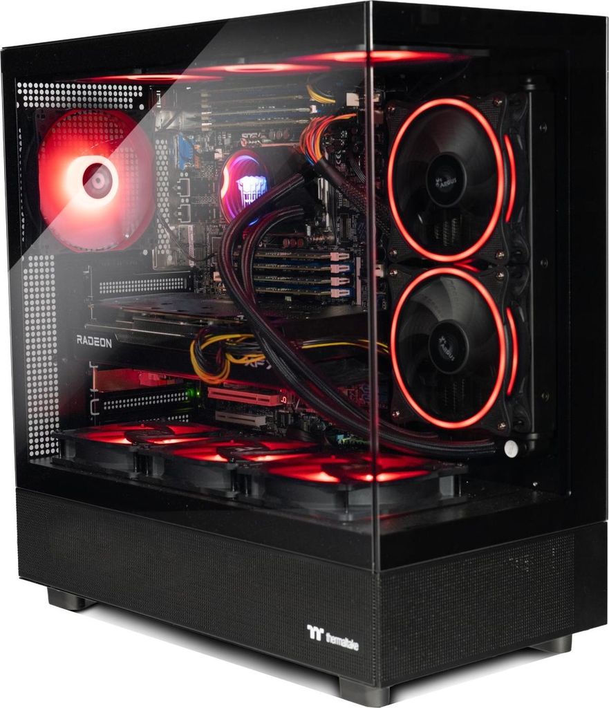 Broonbee Gaming PC High End mit Intel 14-Kerne CPU | NVIDIA GeForce RTX 3050 | 128 GB DDR4 RAM | 1 TB NVMe M.2 SSD | RGB Beleuchtung | mit Wasserk...