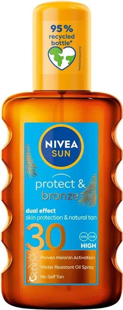 Nivea Sun Protect Bronze Oil Spray 200ml Sonne Körperlotion Produktbild 