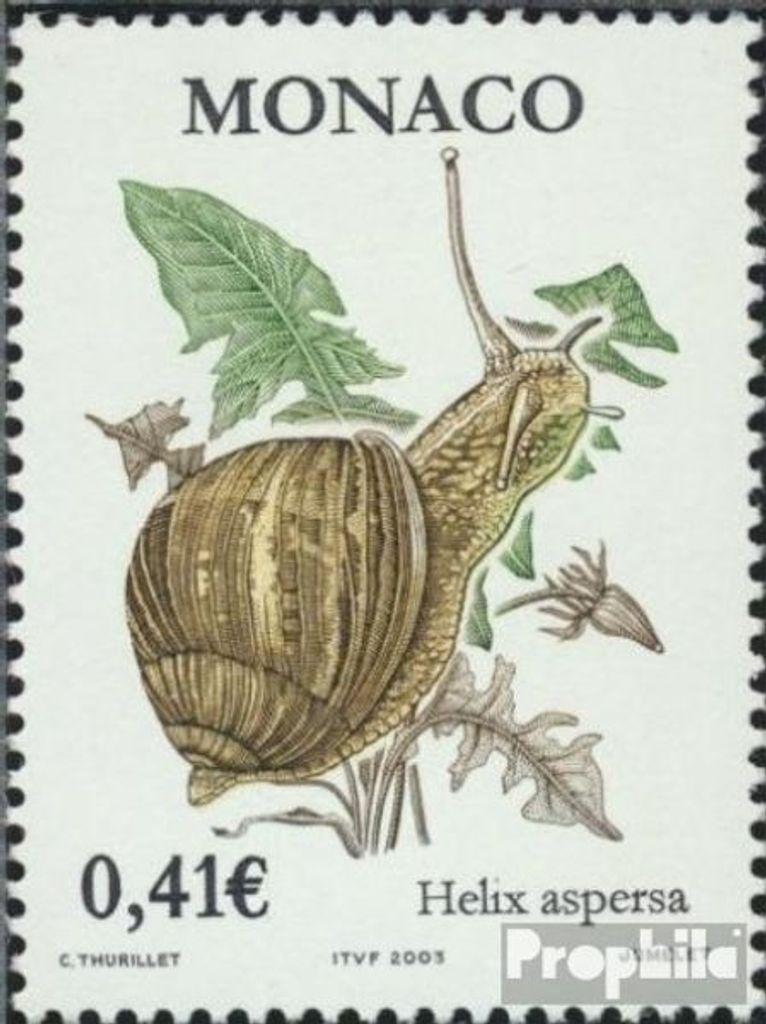 Briefmarken Monaco 2002 Mi 2631 (kompl.Ausg.) postfrisch Freimarke: Fauna und Flora