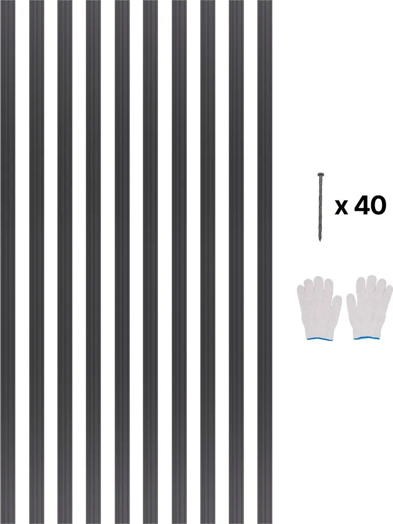 Sconto Kit 10 Bordi in Metallo 152cm | Bordure Giardino Anti-Ruggine