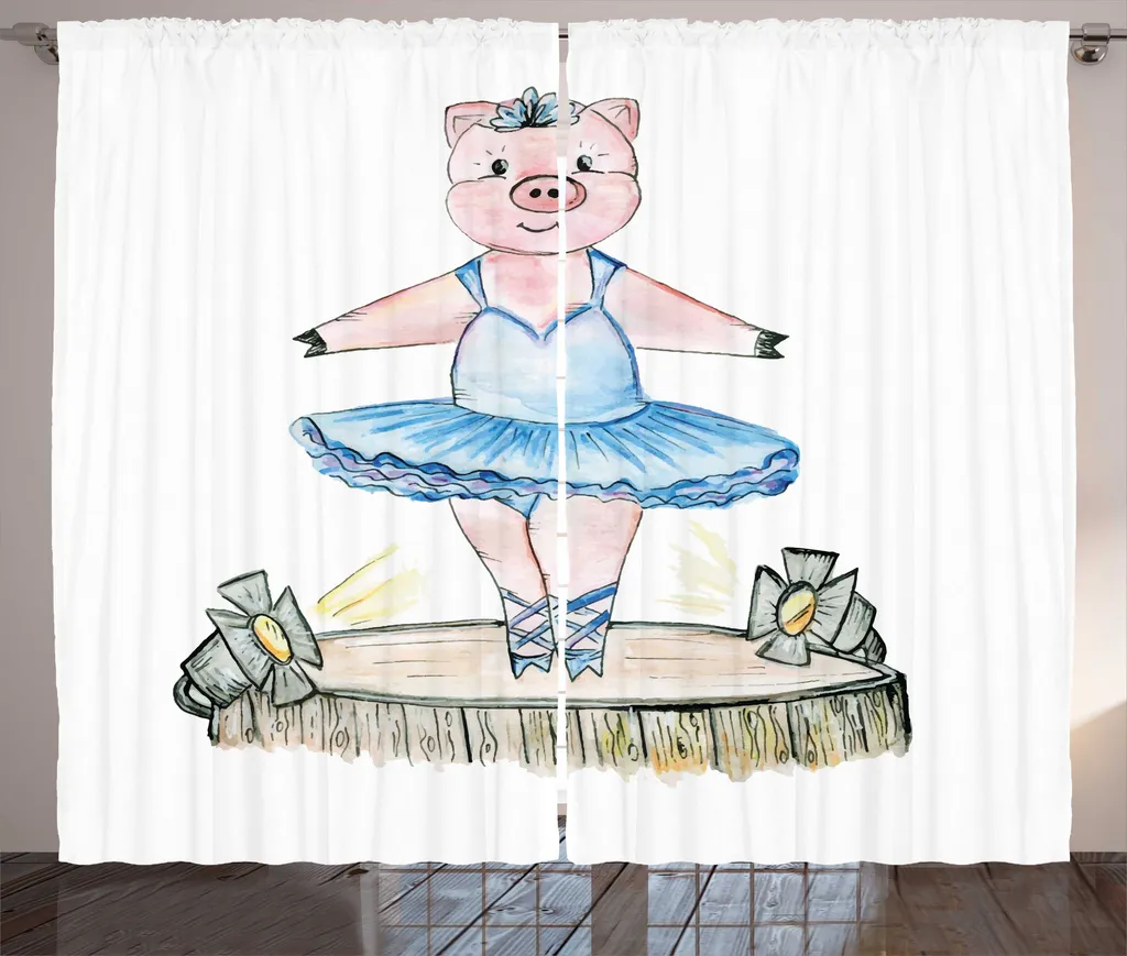 Tenda ABAKUHAUS Ballerina Maialino 280x175cm | Tenda Soggiorno Rustica