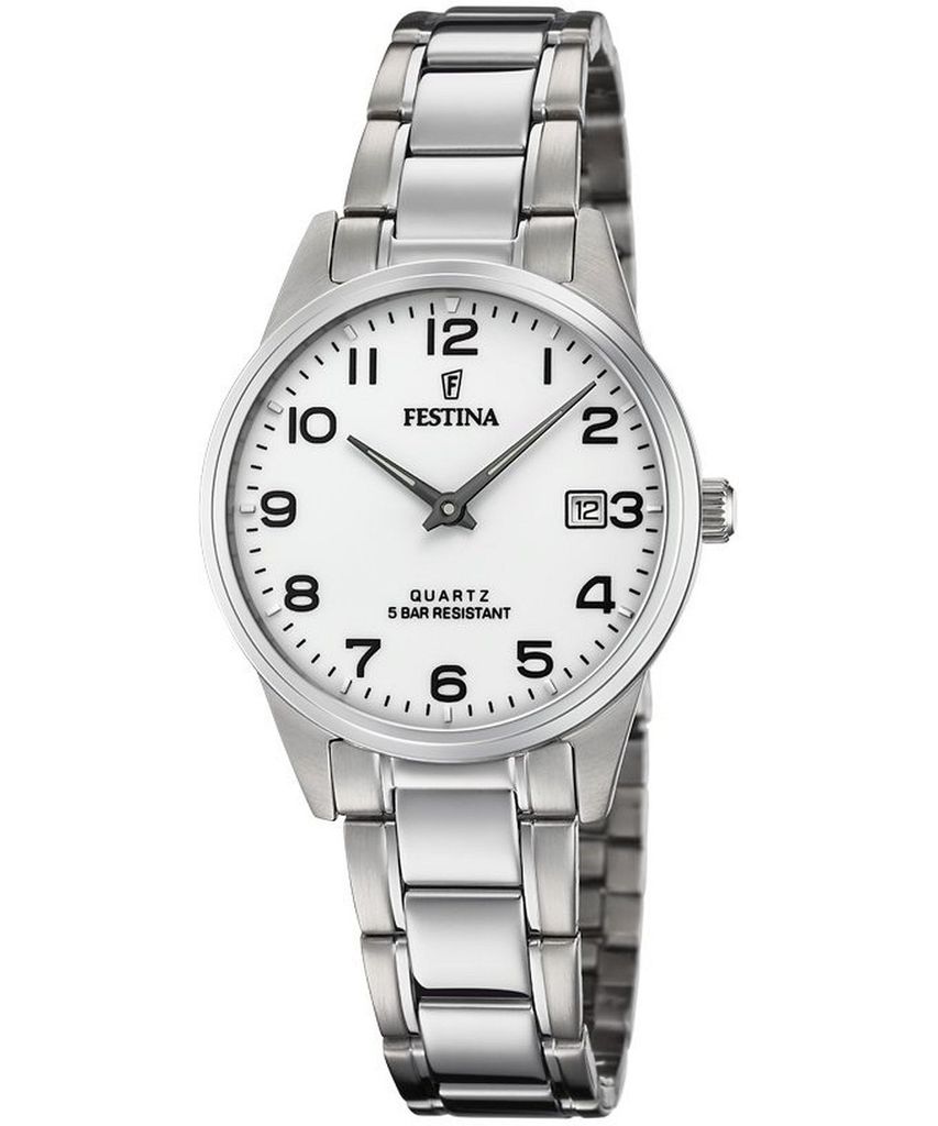 Festina F20509-1 silberne Damenuhr