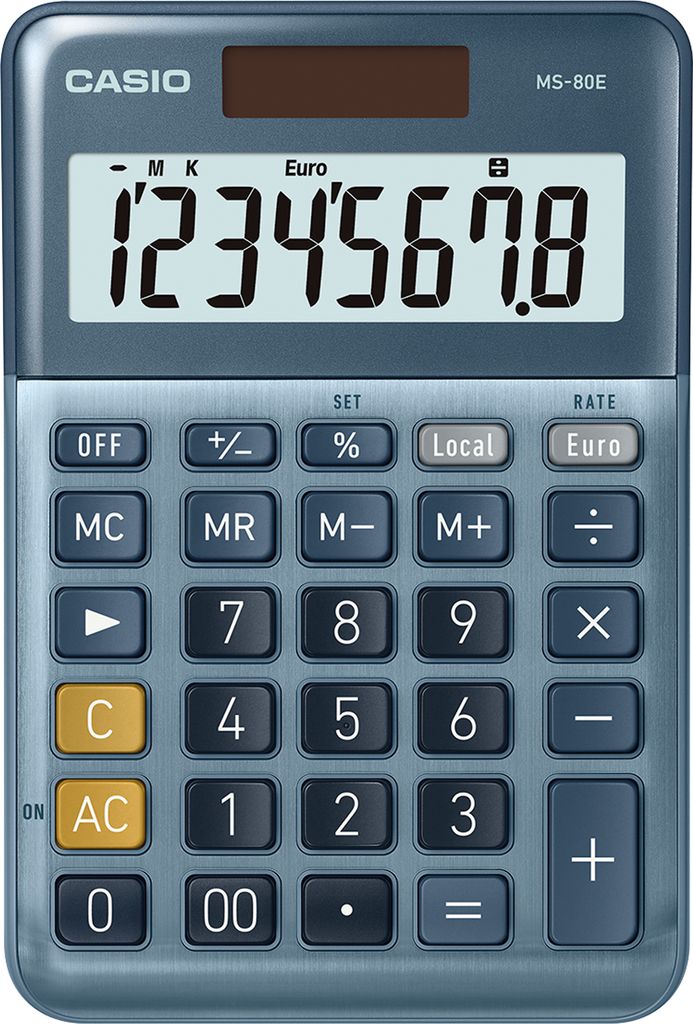 Casio MS-80E - Desktop-Taschenrechner - 8 Stellen - Image du produit 