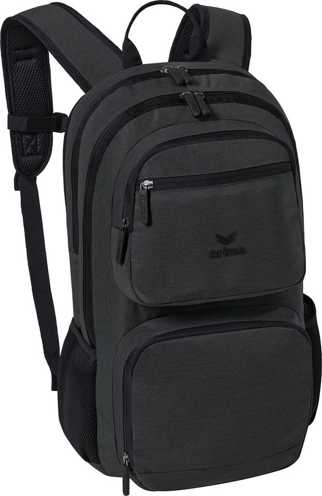 Erima Training Laptop Rucksack grau melange schwarz Produktbild 