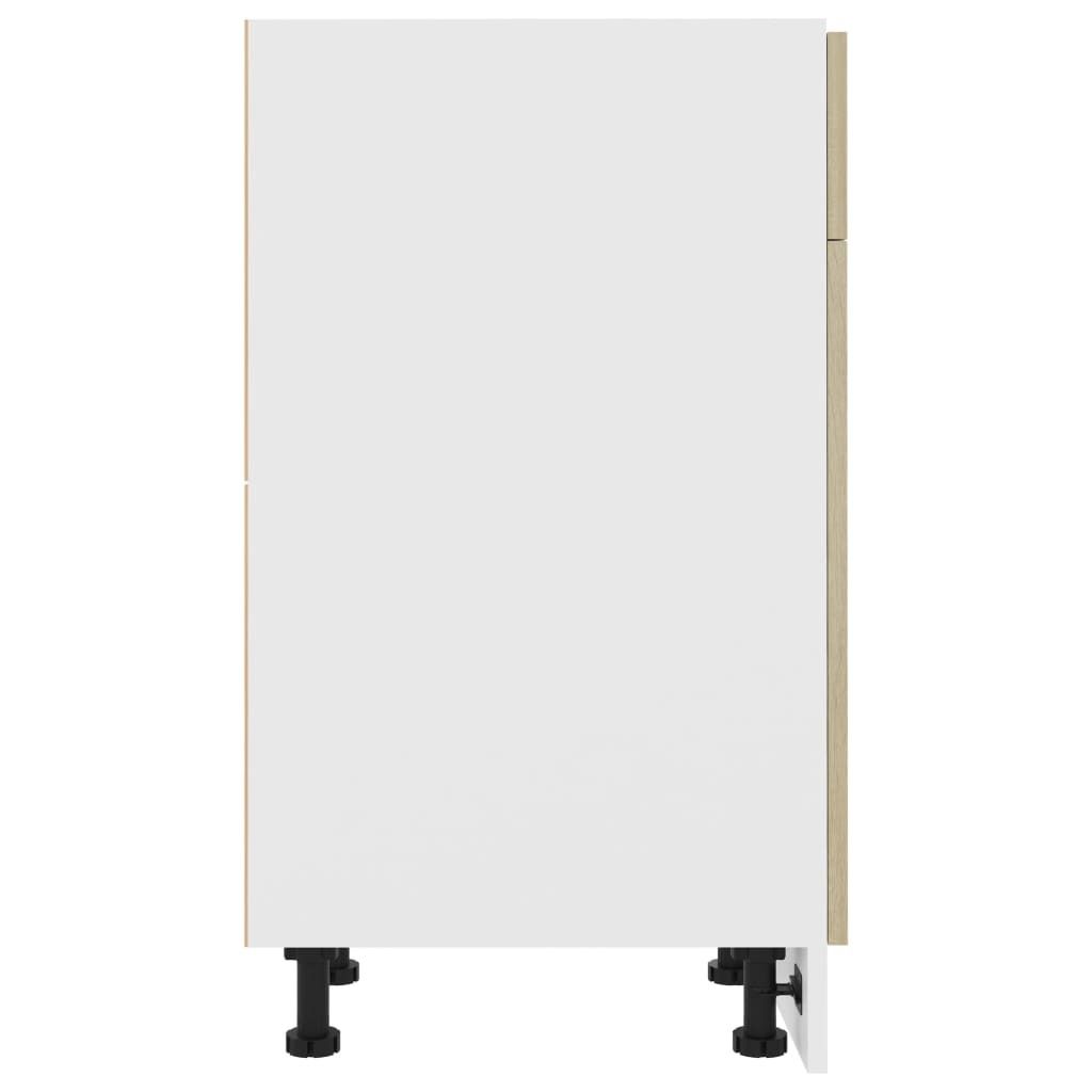 vidaXL Szafka z szufladami dąb sonoma 50x46x81,5 cm Zdjęcie produktu 9