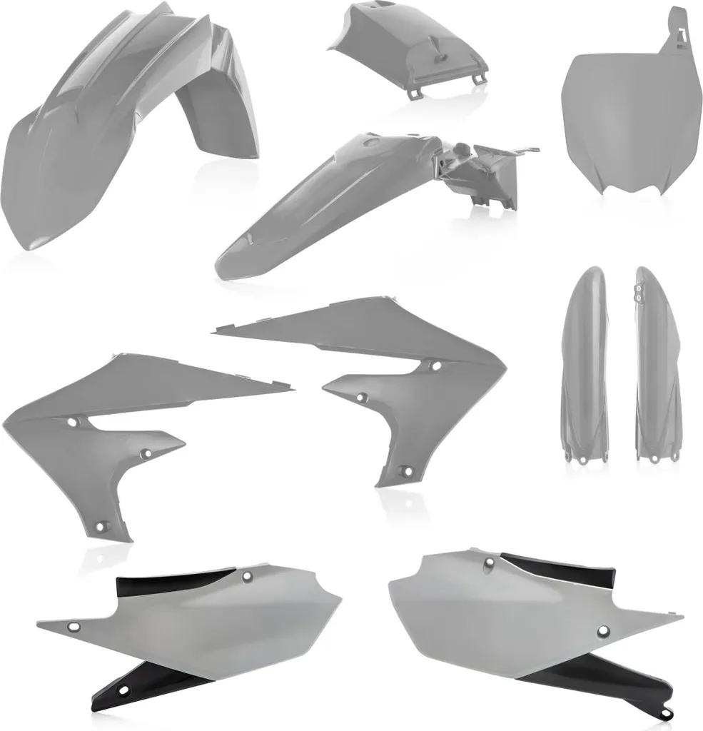 Kit plastique complet ACERBIS gris YAMAHA YZF pour rénovation moto cross