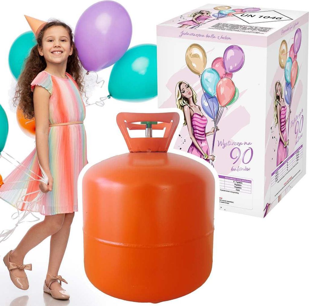 Butla z helem na 90 balonów GoDan Zdjęcie produktu 