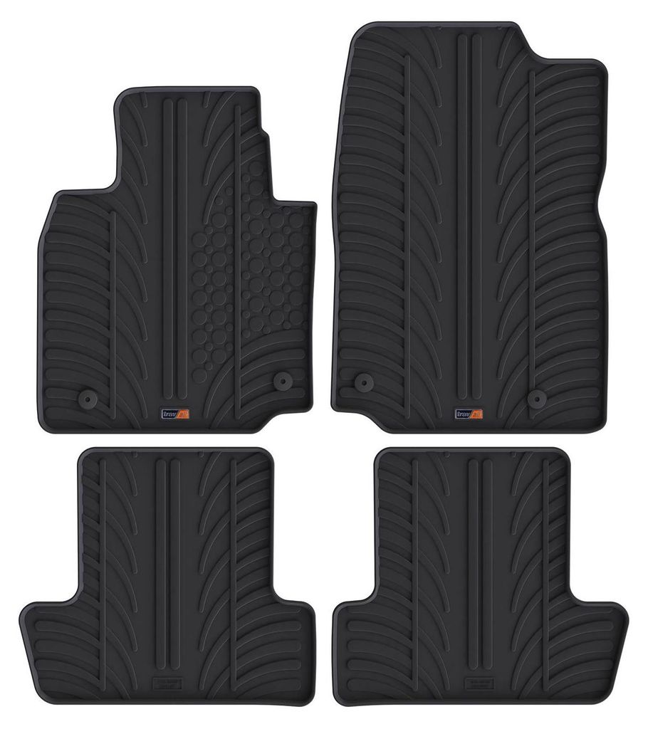 TRAVALL Mazda MX-30 (2020-) Hochwertige robuste Gummifu§matten Fussmatten mit geformten Gummimatten erhšhten RŠndern und Clips rutschfest und f...