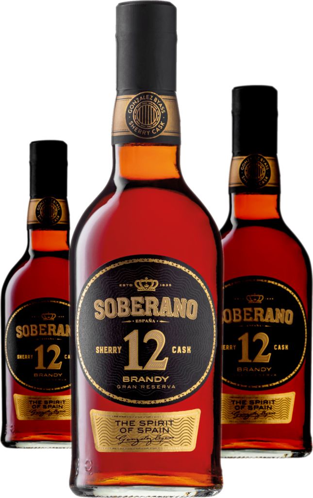 3 x González Byass Soberano Solera Reserva 12 Jahre Produktbild 