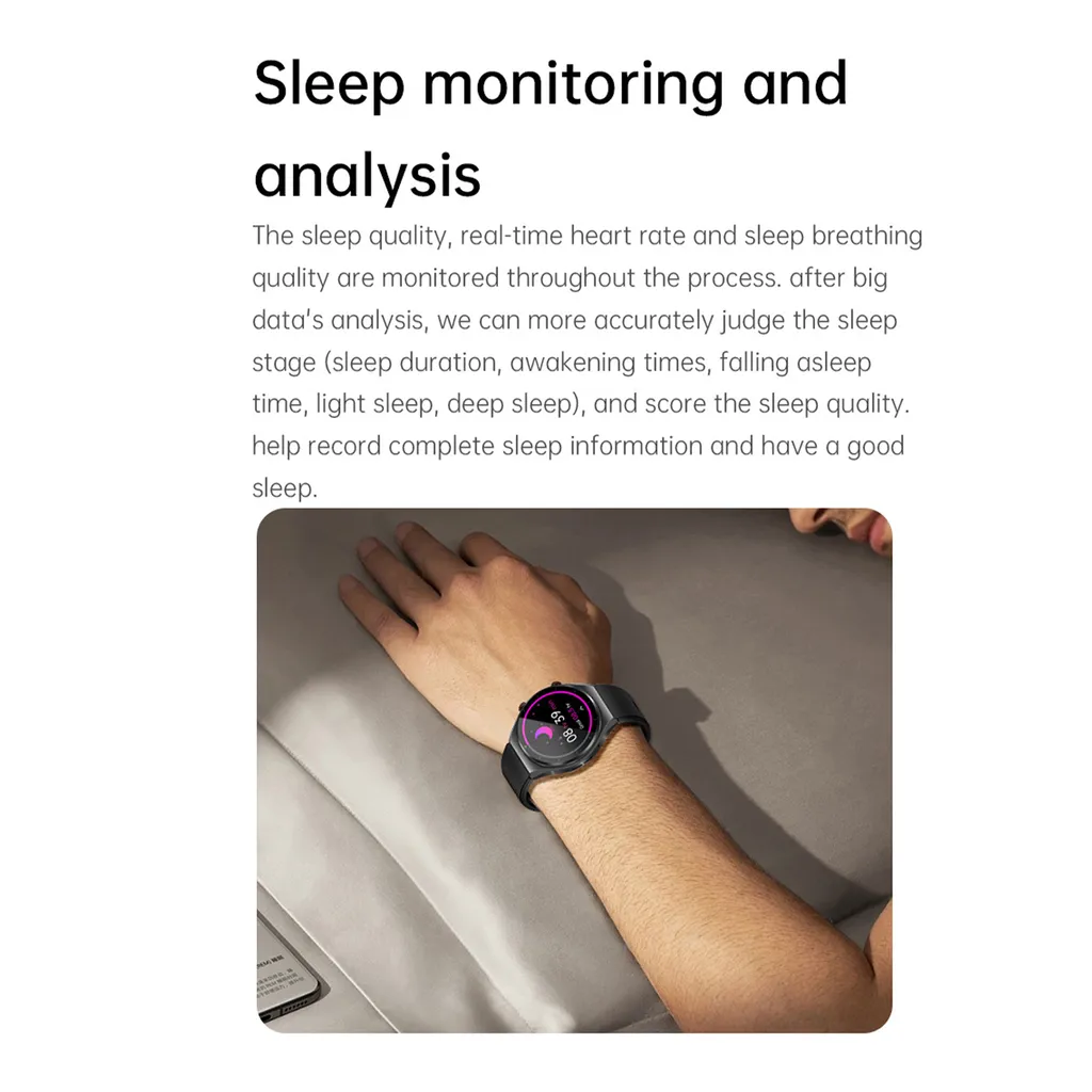 Montre connectée E09 écran 1,39'' noir avec appels Bluetooth intégrés - 16