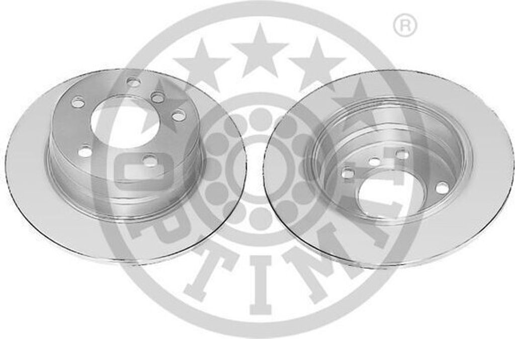 2x OPTIMAL Bremsscheibe BS-7574C hinten für BMW 1 Schrägheck (E87) 65mm 280mm