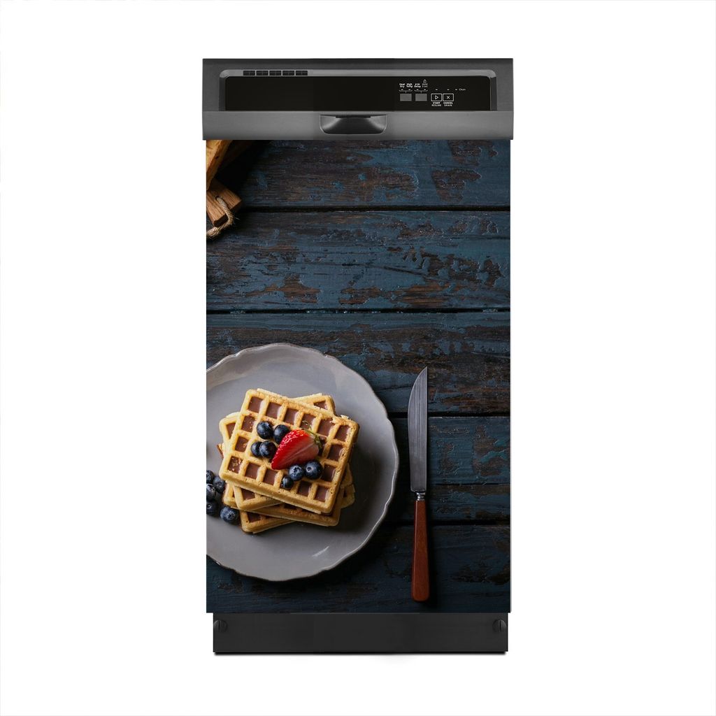Aufkleber sticker 45x70 cm Dekorative folie Spülmaschine - Blaubeerwaffeln