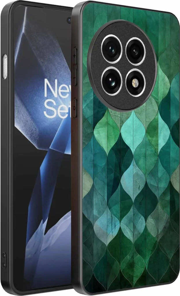Custodia per il telefono OnePlus 13R con impronta verde Leafs - Custodia posteriore in TPU con design verde Leafs - Verde - Smartphonics