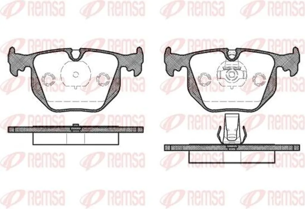Plaquettes de frein haute endurance REMSA 0381.20 OE 34216761248 BMW