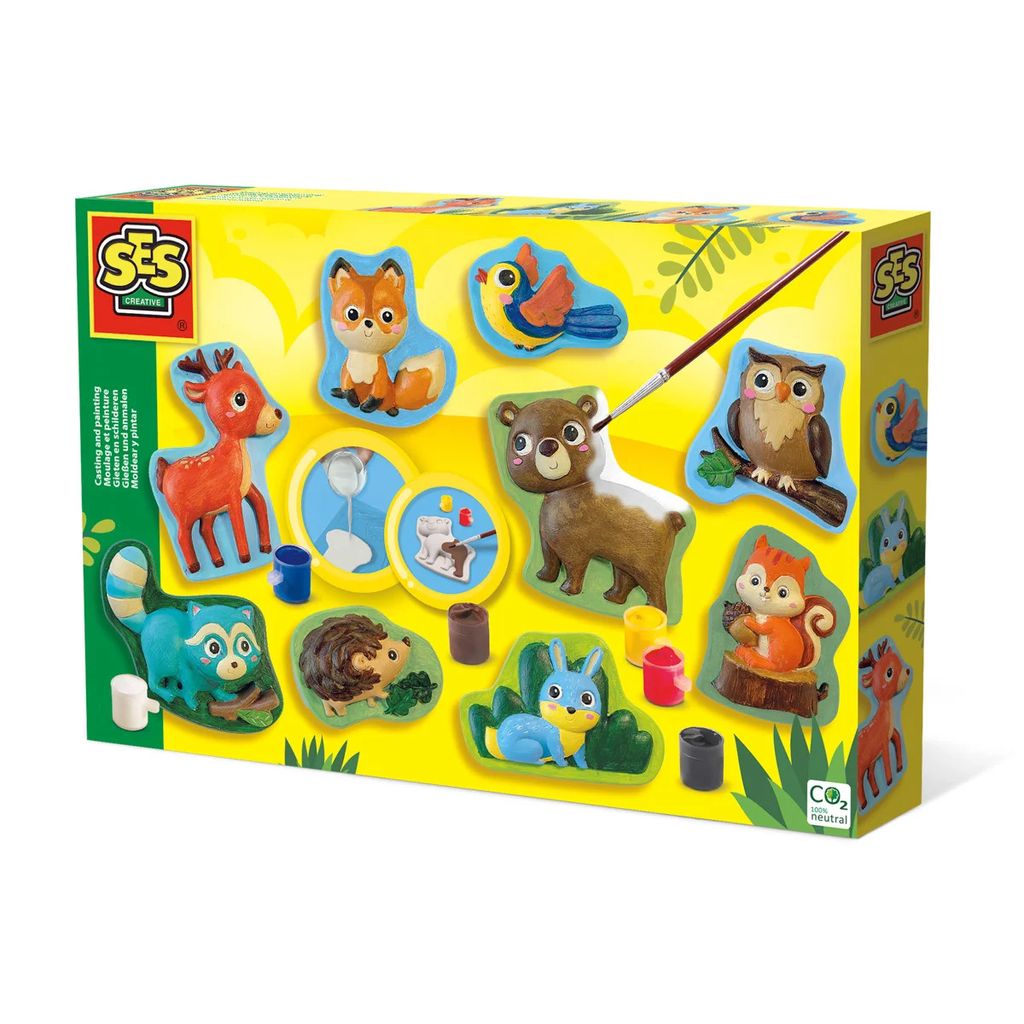 Casting and painting kit - SES CREATIVE - Forest animals - Immagine del prodotto 