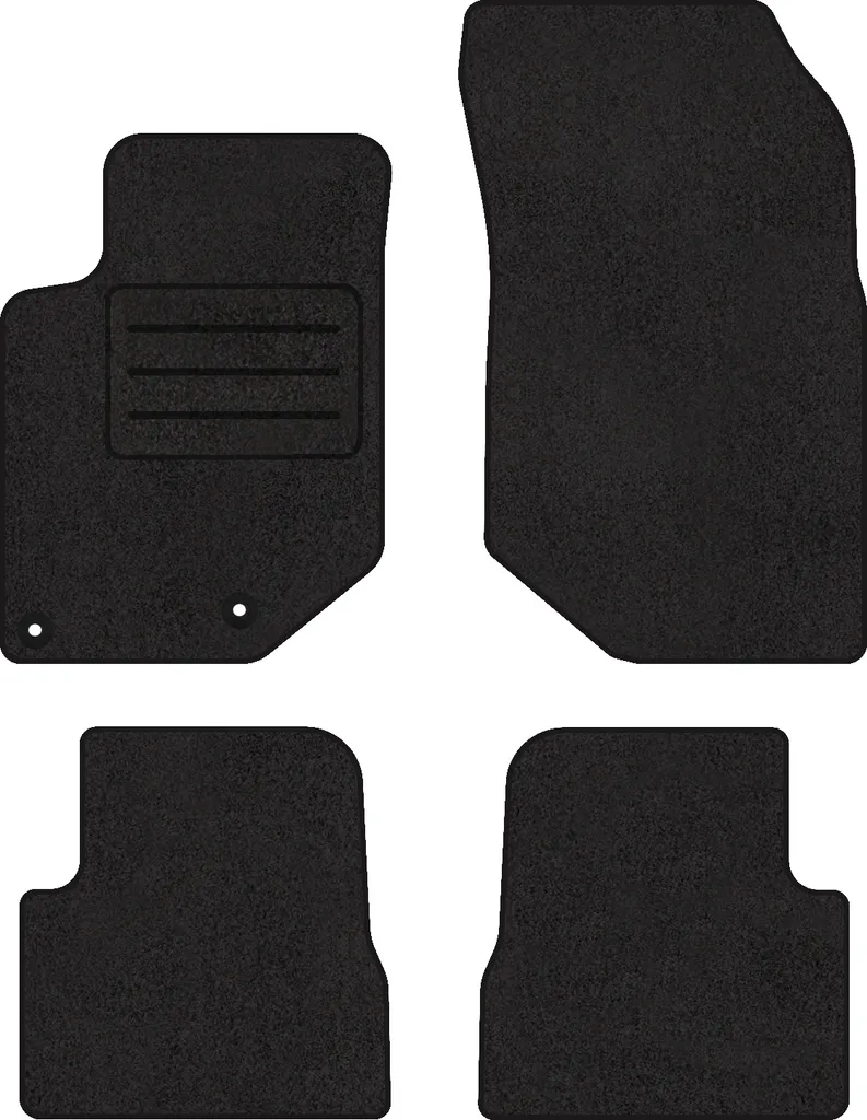 Tappetini Design LUX Peugeot 2008 II - Velluto Fine 4 Pezzi Nero - 2