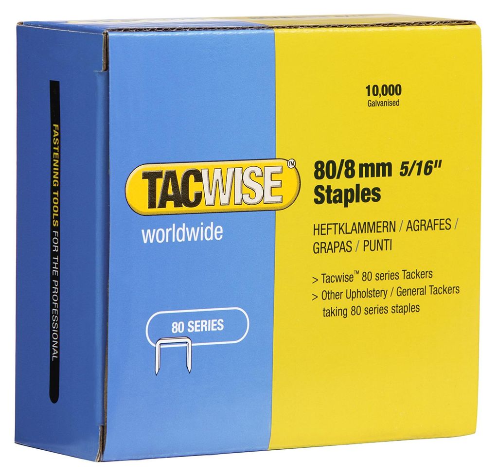 TACWISE Heftklammern 80/8 mm verzinkt 10.000 Stück Produktbild 
