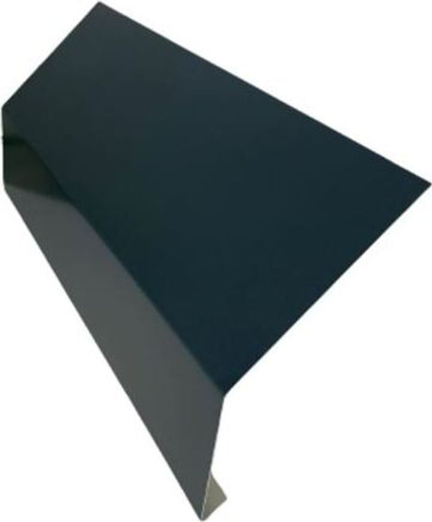 Traufblech 1 m aus Aluminium anthrazit RAL 7016 - Zuschnitt - 25,0 cm - Siehe Skizze