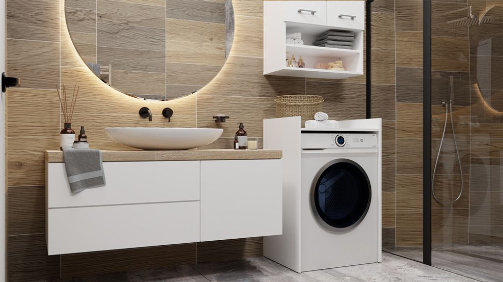 Waschmaschinenschrank Pola NP WHITE Produktbild 6
