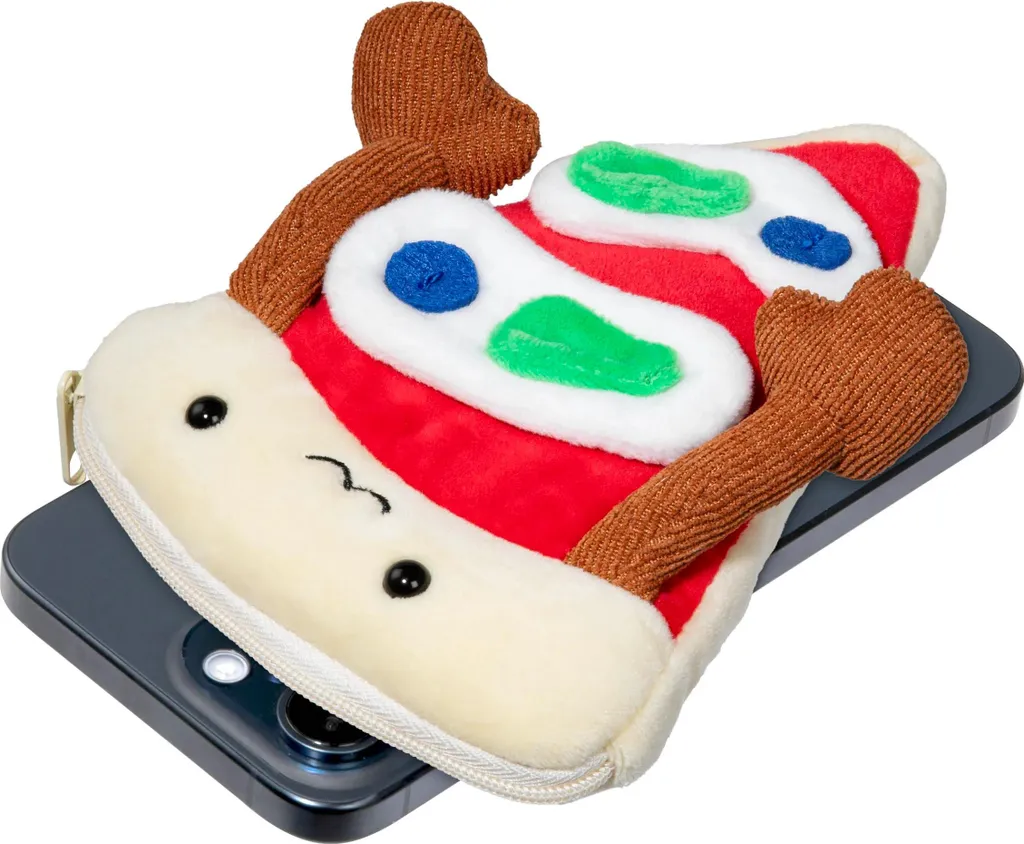 Portefeuille MagSafe Anti-RFID Selon MAGMOJI - Motif Pizza Original Noir