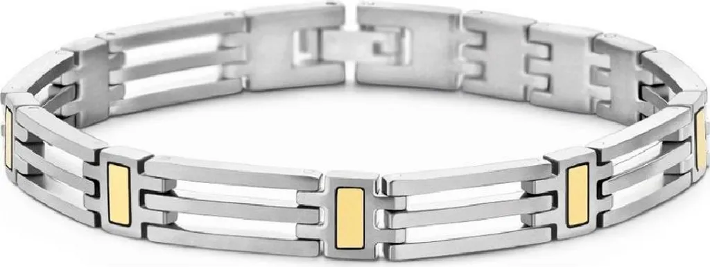 Bracelet homme en titane bicolore Beder au style scandinave épuré