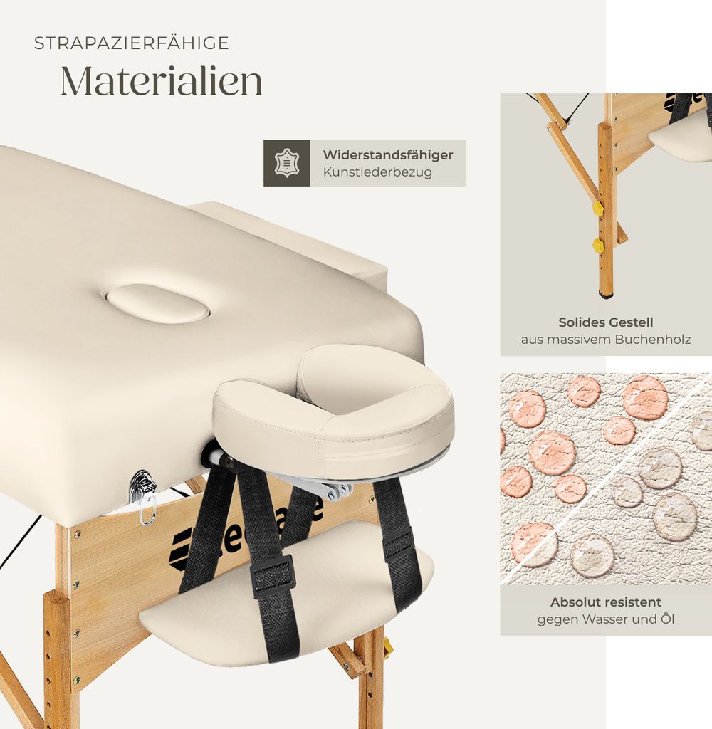 3 Zonen Massageliege-Set Breite 70 cm, Polsterung 10 cm 218 Produktbild 7