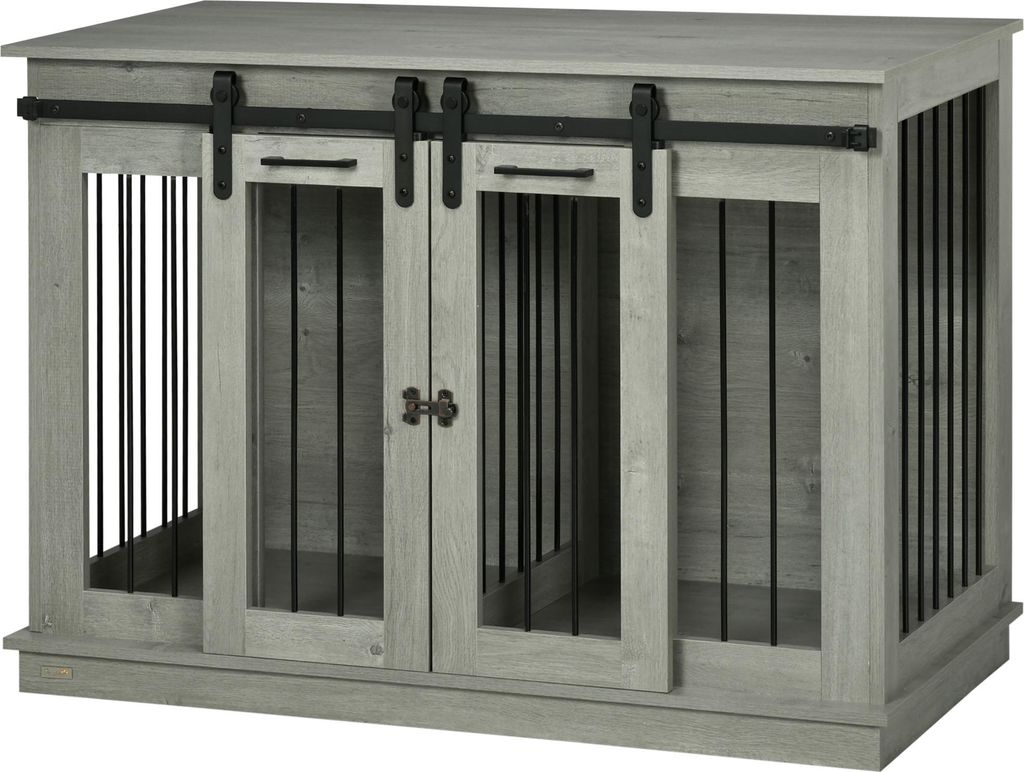Servierwagen mit Handtuchhaltern, 1 untere Ablage, 4 Rollen, 87 cm x 50 cm x 80 cm, Dunkelgrau