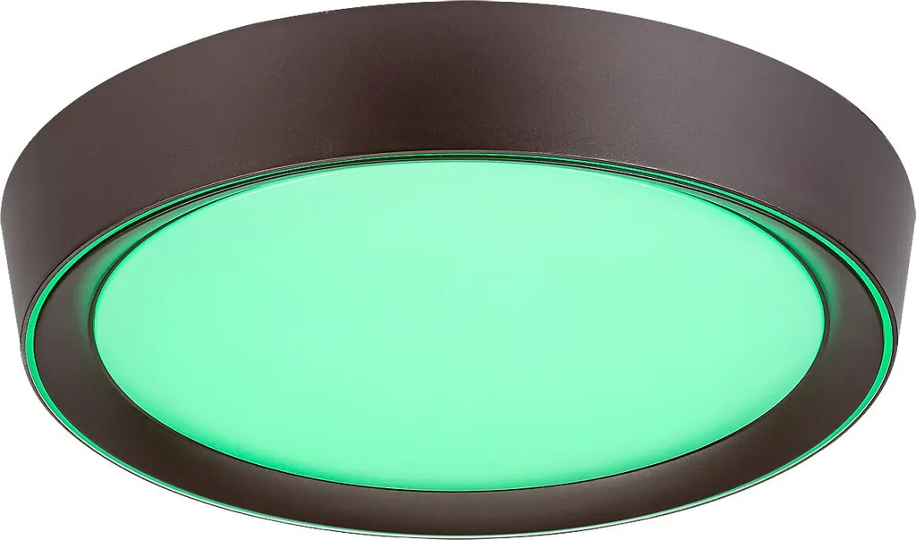 Plafonnier LED RGB 24W Marron Mokka 41cm avec Télécommande - Rabalux 2987
