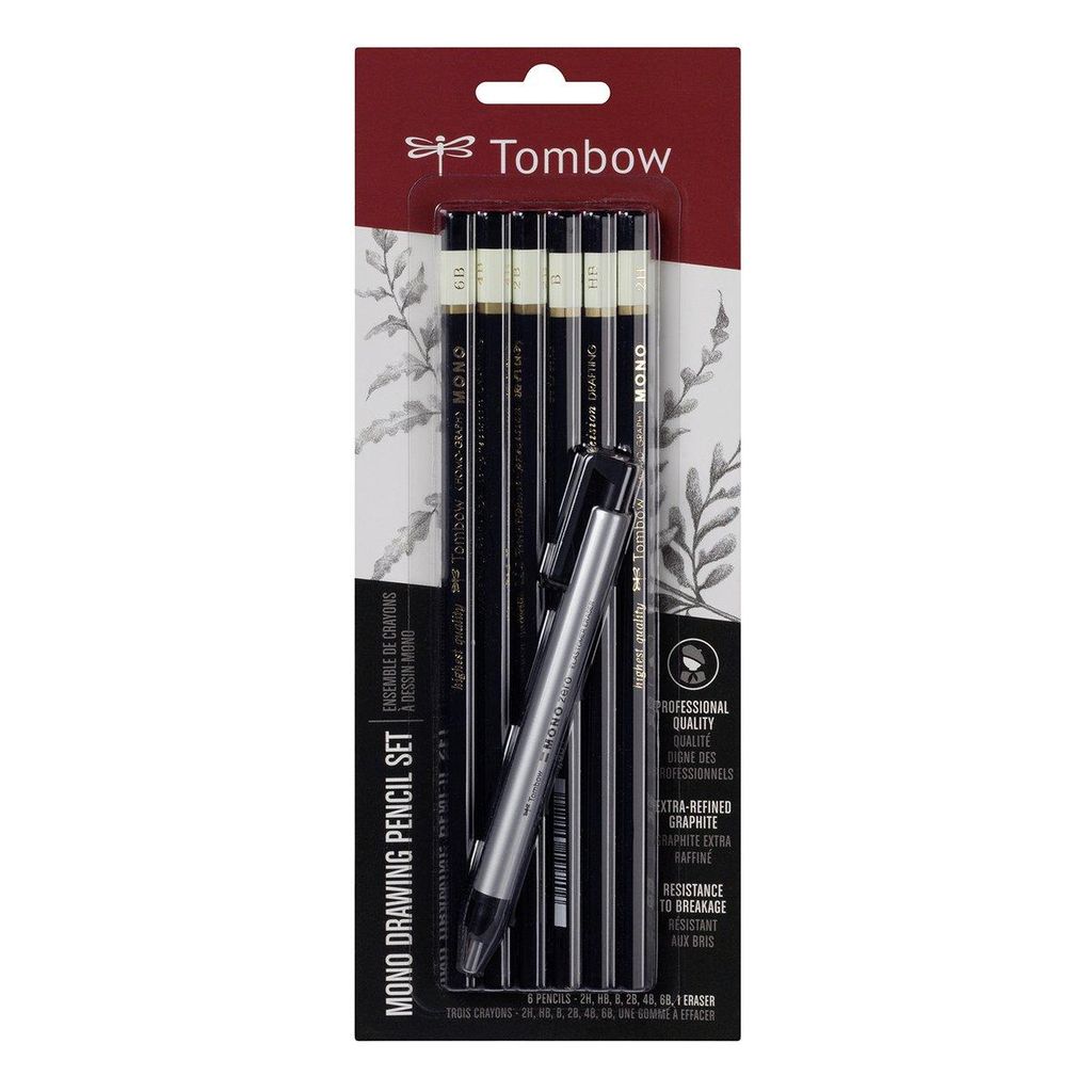 Tombow MONO-6PC-SETBleistiftset MONO + Radierer Immagine del prodotto 