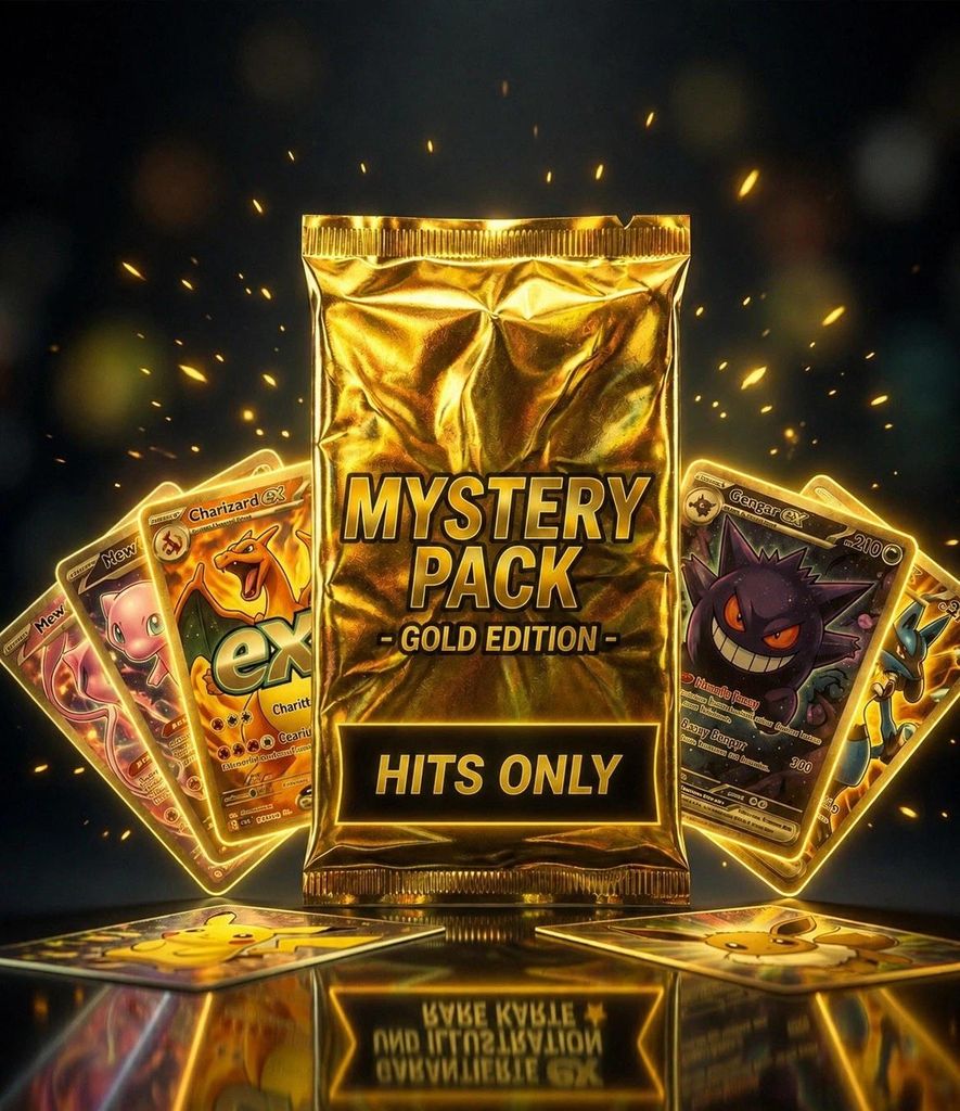 Pokémon Mystery Pack GOLD Edition 20-30 Karten | Nur Holos Produktbild 