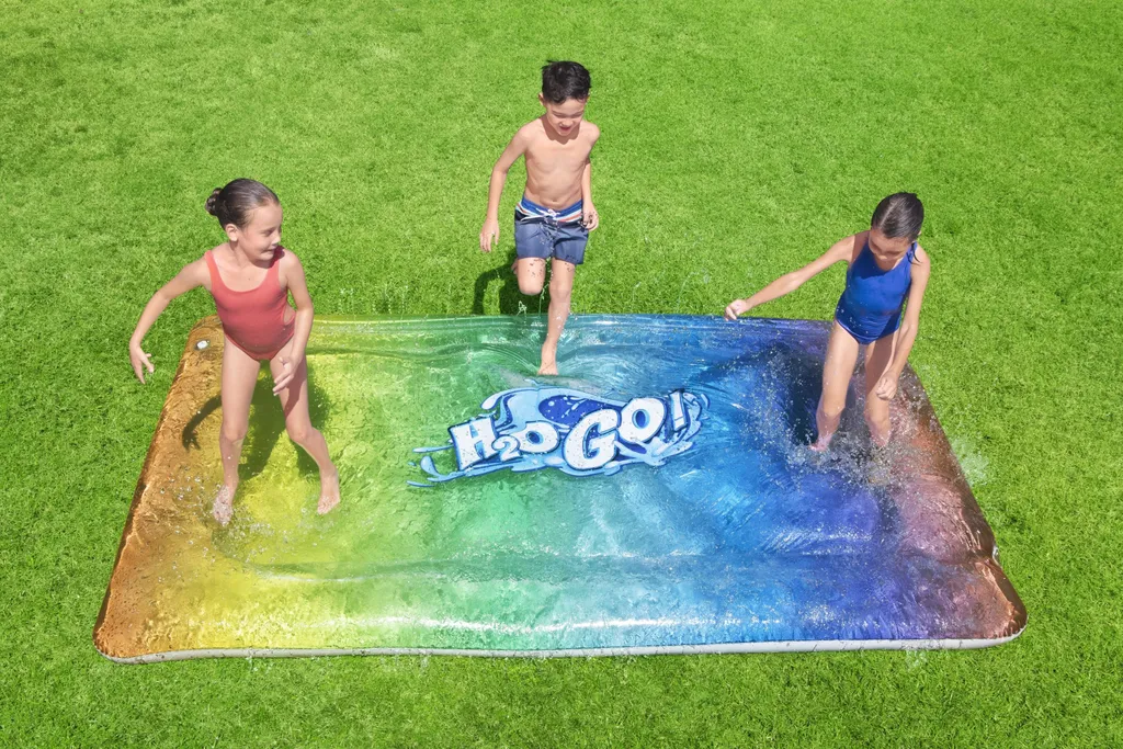 Super Splash Tapis D'Eau Avec Jets – 170 Cm De Diamètre, Jeu Familiale Extérieur, Installation Facile, Idéal Pour Anniversaire