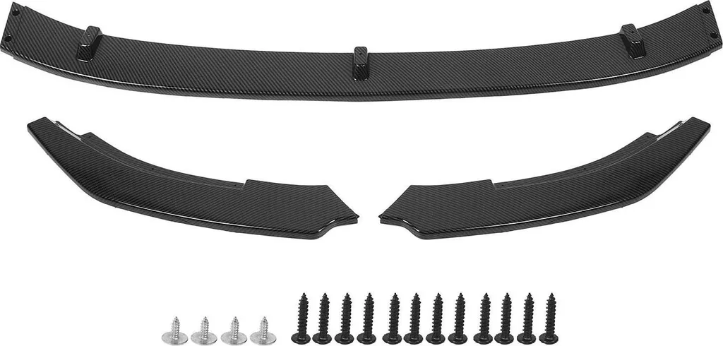 Splitter de pare-chocs avant en 3 parties pour MK6 R20 look carbone