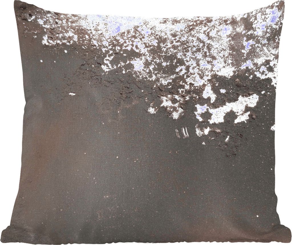 MuchoWow Zierkissen Sofakissen Wohnzimmer Dekokissen 50x50 cm Silber - Rost - Schwarz - Komfort - Sofakissen