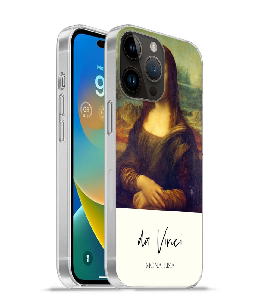 MuchoWow Handyhülle Schutzhülle Hülle für Apple iPhone 14 Pro Max Mona Lisa - Leonardo da Vinci - Alte Meister Silikon Softcase Handy Hülle ...