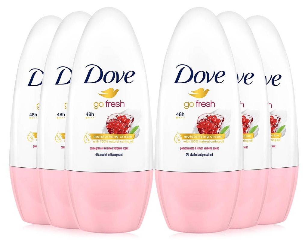 Dove Deoroller 6er Pack Go Fresh Granatapfel- und Produktbild 