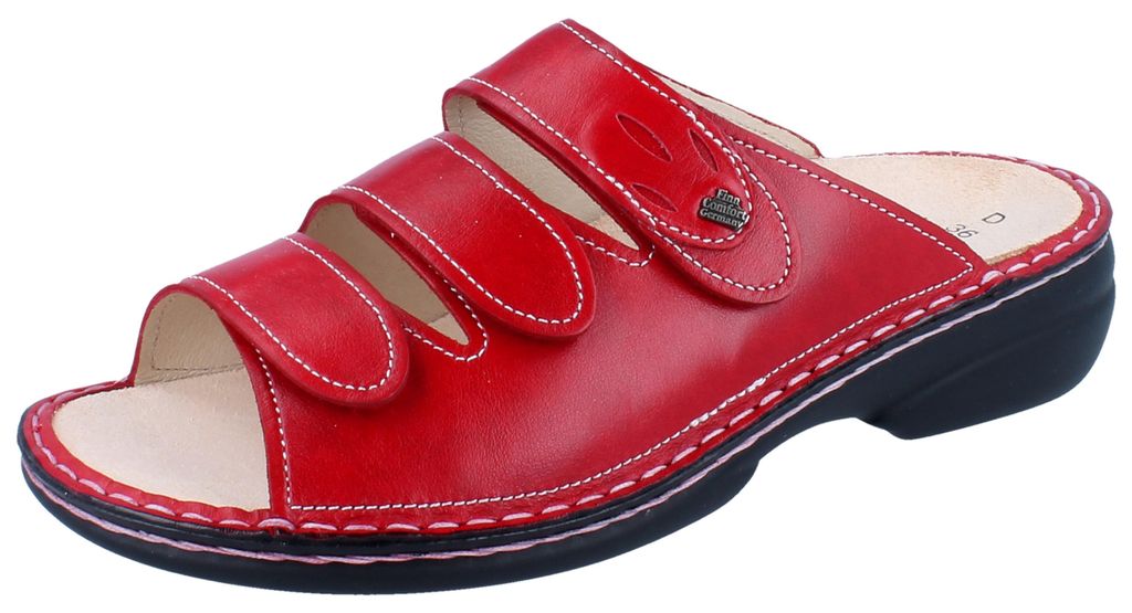 FINN COMFORT Kos Damen Pantolette rot Glattleder - Größe: Produktbild 