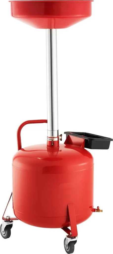 Récupérateur d'huile 30L avec bac à outils et chariot mobile de vidange