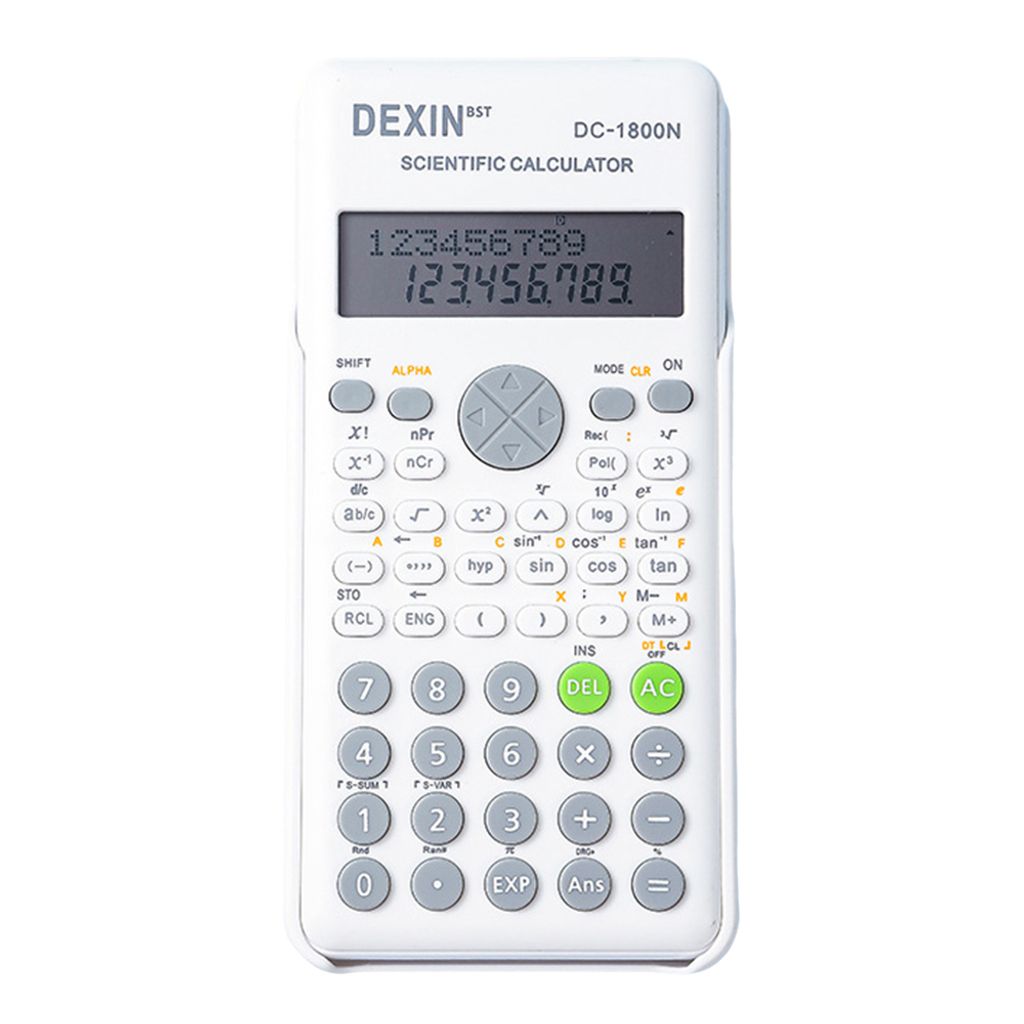 Wissenschaftlicher Taschenrechner, rosa, mathematischer Taschenrechner mit 240 Zahlen, multifunktionaler Taschenrechner, 2 Zeilen LCD-Display, idea...