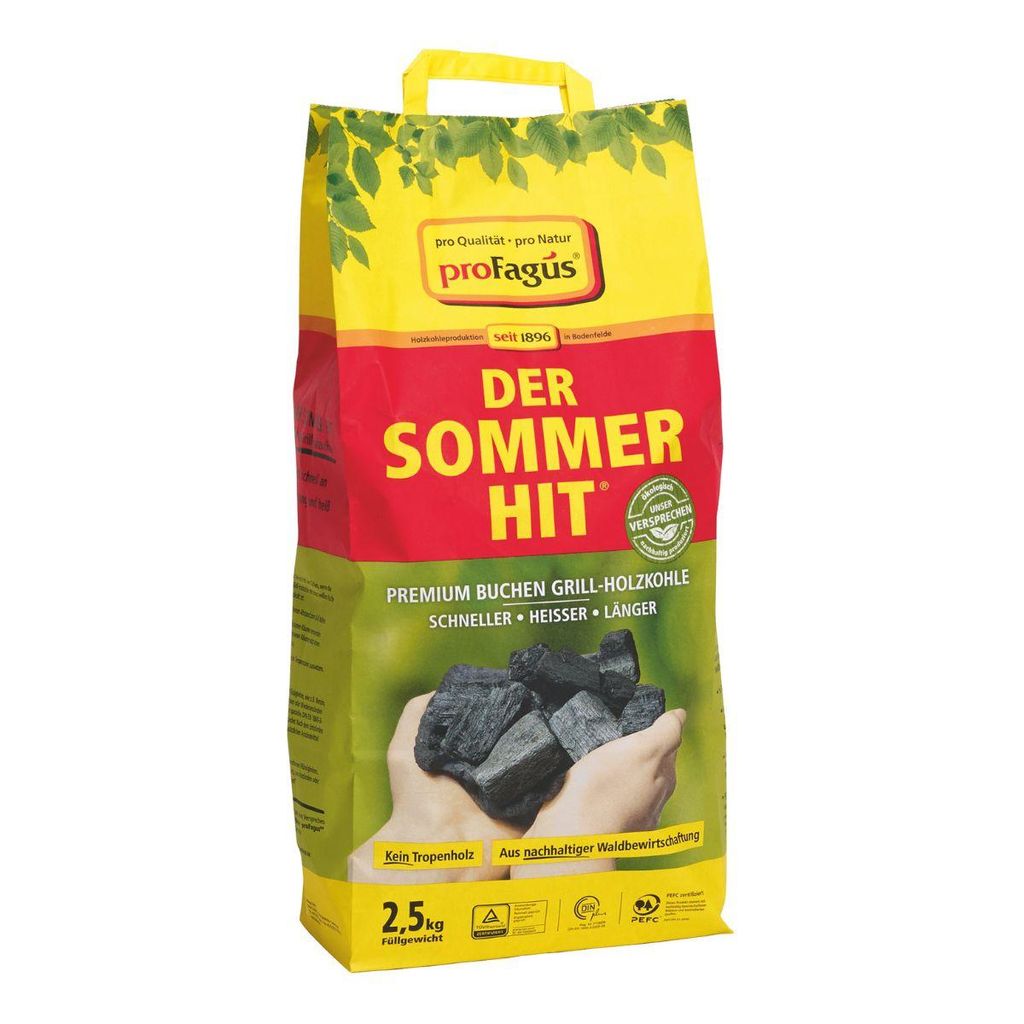 proFagus Der Sommer Hit węgiel drzewny bukowy do grilla Zdjęcie produktu 