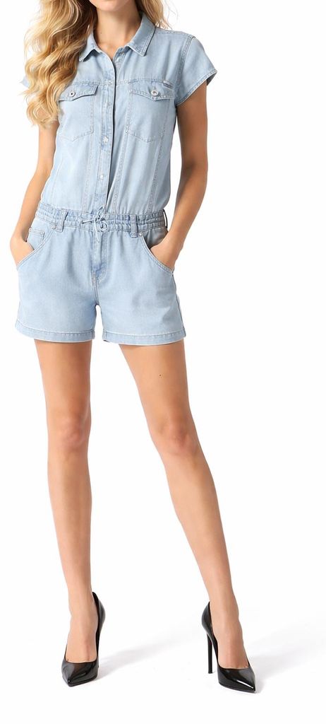 Diesel DE-SADE TUTA Damen Jeans Overall Jumpsuit Blau