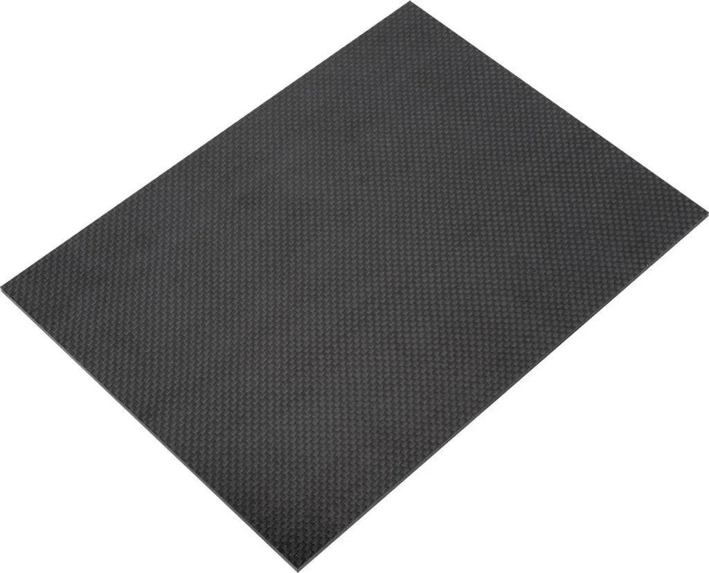 Panneau de carbone composite brillant 200x300mm - Plaque 1.5mm Twill - 5